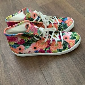 Keds x Rifle Paper Co Garden Party High Tops. Barely worn.
